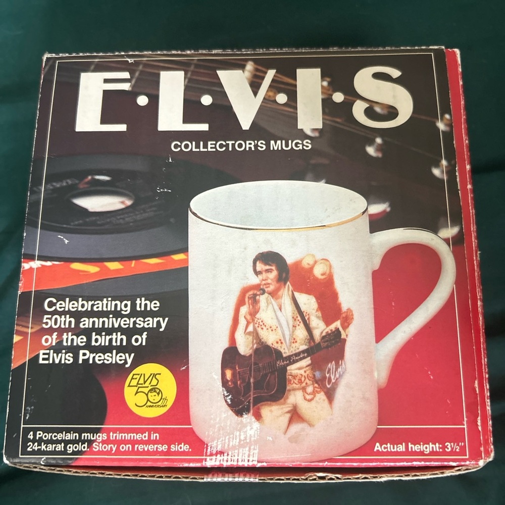 Elvis Collector's Mug with Gold Trim